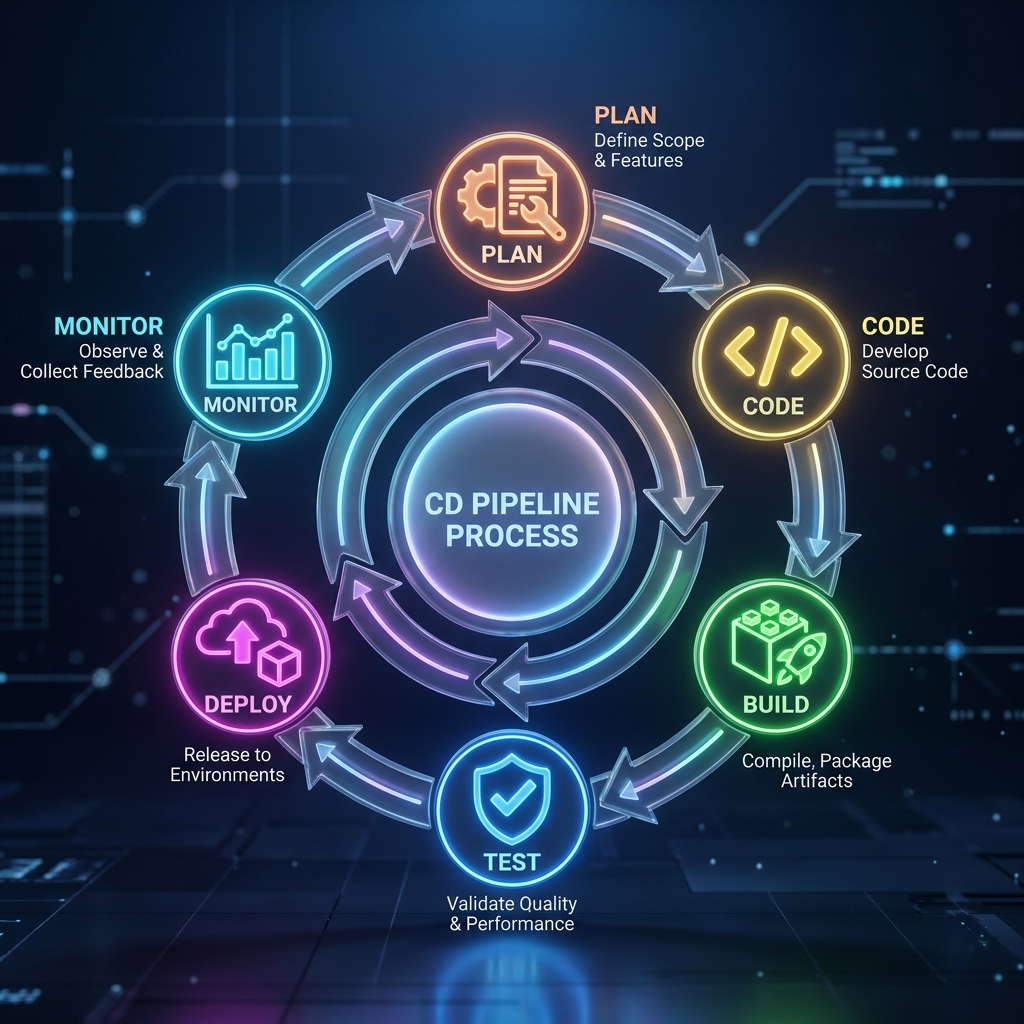 Continuous Delivery (CI/CD) Pipeline Process Diagram